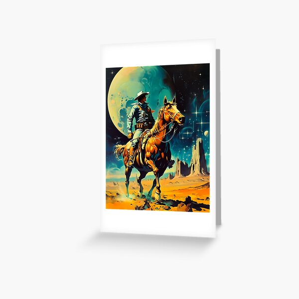 Item preview, A Retro-Futuristic Space Cowboy designed and sold by Taudalpoi.