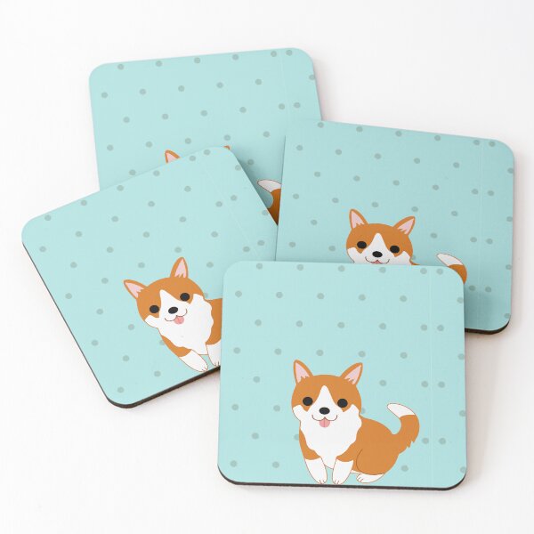 Item preview,  Cute blue corgi dog polka designed and sold by hamzulak.