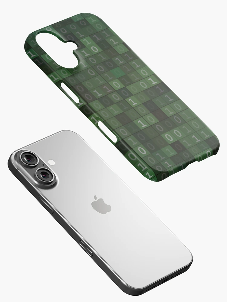 Thumbnail 2 of 4, iPhone Case, Binary Script Source designed and sold by CroDesign.