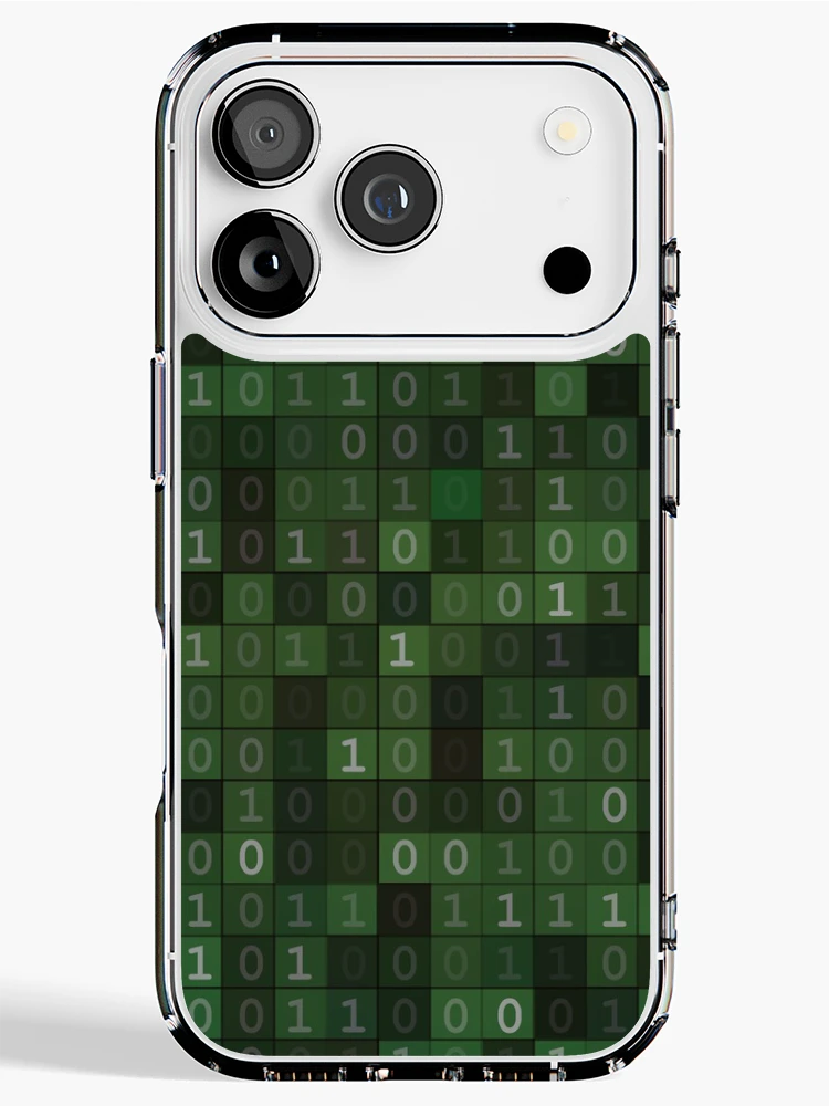 Thumbnail 1 of 5, iPhone Case, Binary Script Source designed and sold by CroDesign.