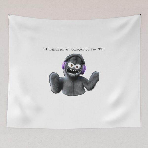 Item preview, Monster with Headphones: Music is always with me designed and sold by Lyfer.