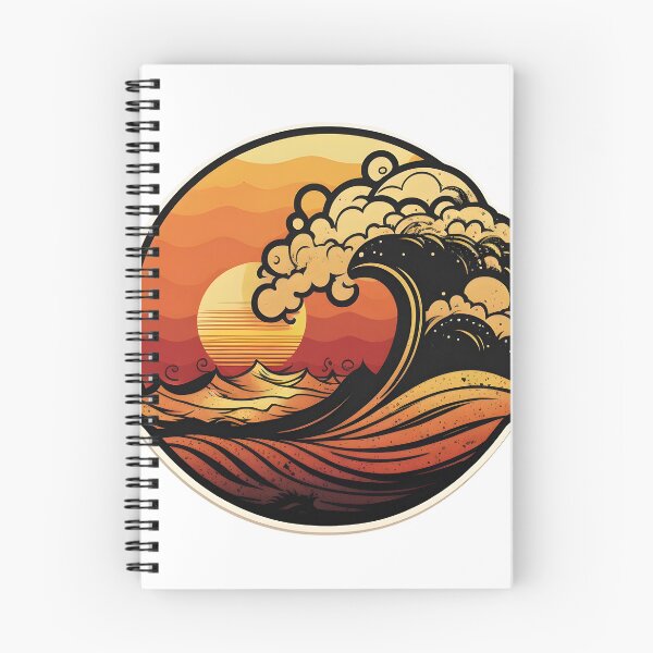 Item preview, Surf Wave, Sunset designed and sold by omar-sticker11.