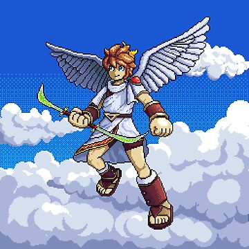 Artwork thumbnail, Kid Icarus Pixel art by Retroperks
