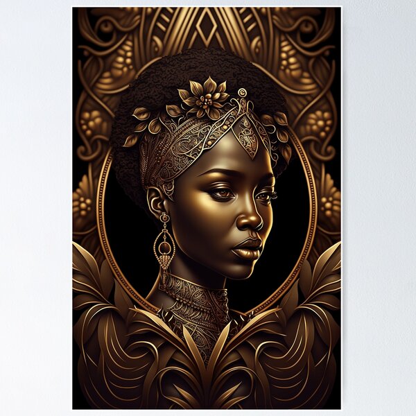 Item preview, Beautiful Black African Woman designed and sold by innazimovec.