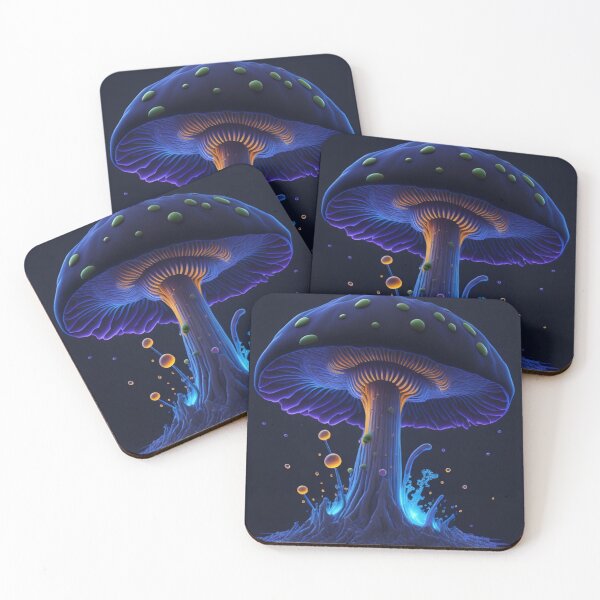 Aperçu de l'œuvre Glowing Mushroom #83 Part of the Glowing Mushroom Collection créée et vendue par Psychedelic Psychos.
