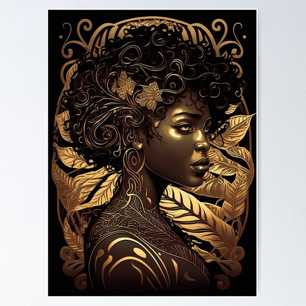 Item preview, Beautiful Black African Woman designed and sold by innazimovec.