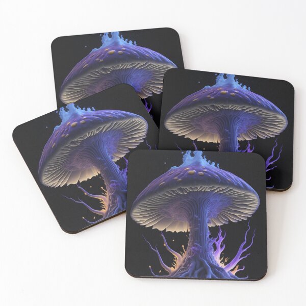 Aperçu de l'œuvre Glowing Mushroom #87 Part of the Glowing Mushroom Collection créée et vendue par Psychedelic Psychos.