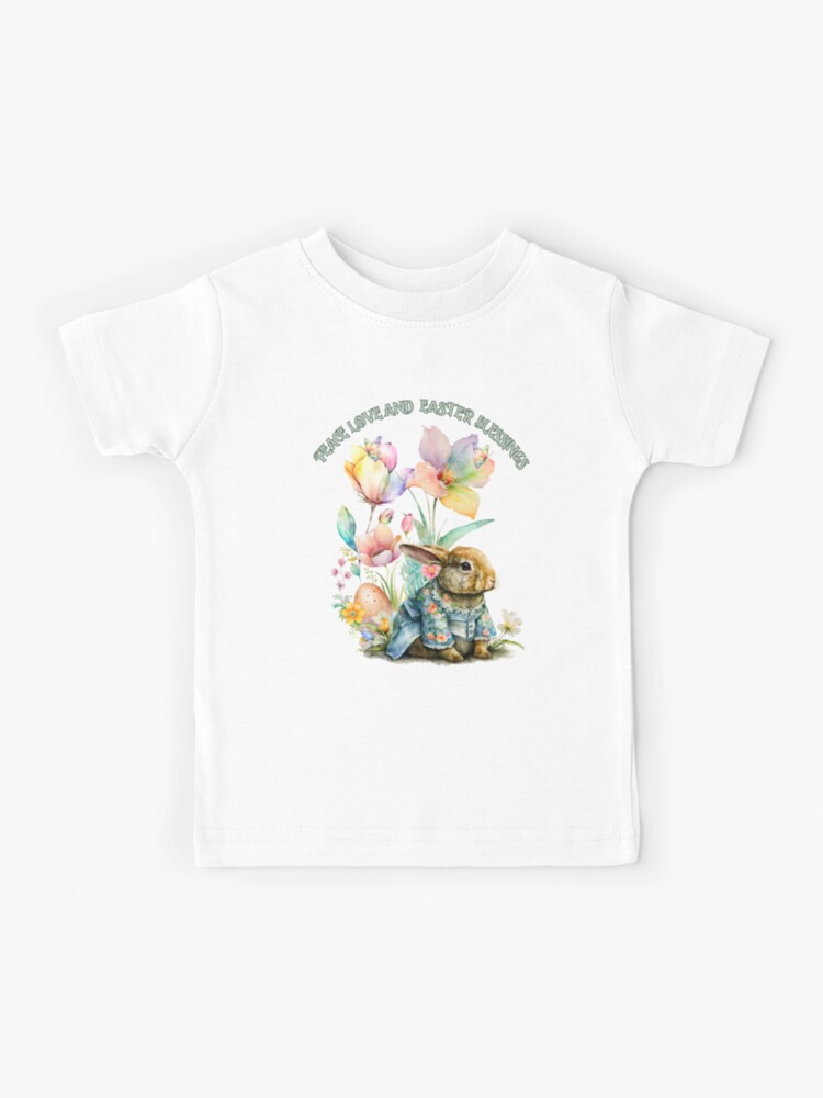 Watercolor Easter Bunnies Shirt Bunny Tee Spring Vibes Tee 