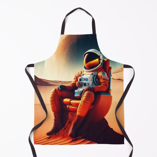Item preview, astronaut on a beach chair on Mars designed and sold by tanguyh5.