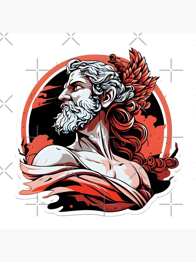 Greek god of Stickers, Unique Designs