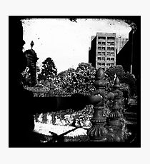 Fence & Hospital Photographic Print