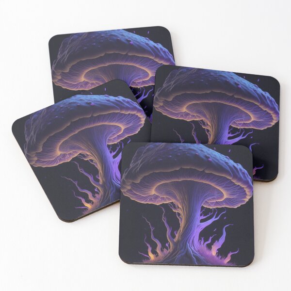 Aperçu de l'œuvre Glowing Mushroom #90 Part of the Glowing Mushroom Collection créée et vendue par Psychedelic Psychos.