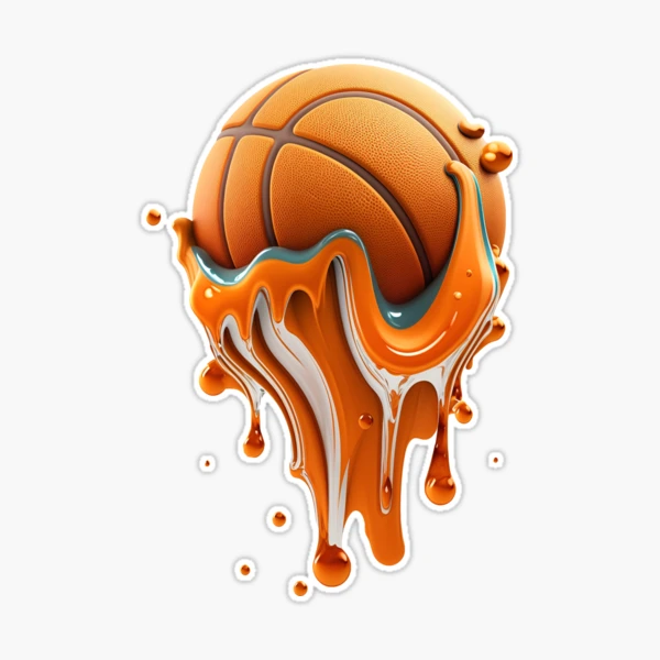 basketball paint splatter' Sticker