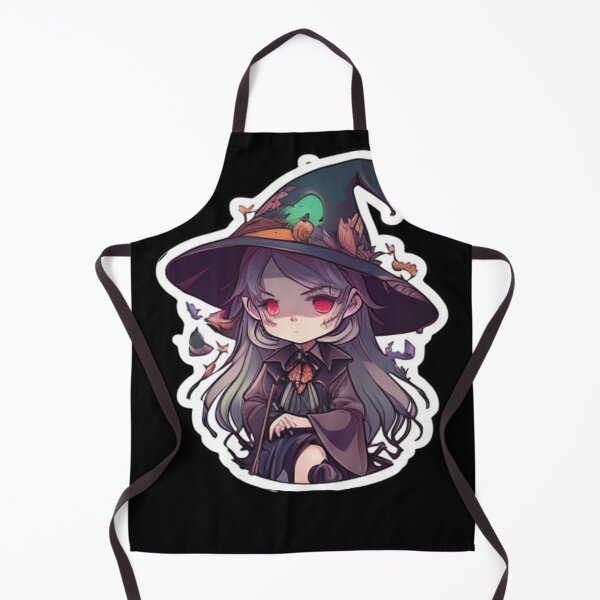Item preview, cryppy tsundere Anime hibi cute witch pumpkin fire black designed and sold by Aroczan.