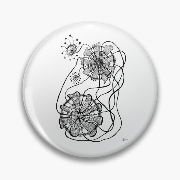 Item preview, Black and white flowers designed and sold by AgArtD.