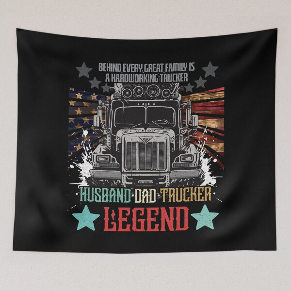 Item preview, Husband Dad Trucker Legend - Funny Trucker designed and sold by VichallanStudio.