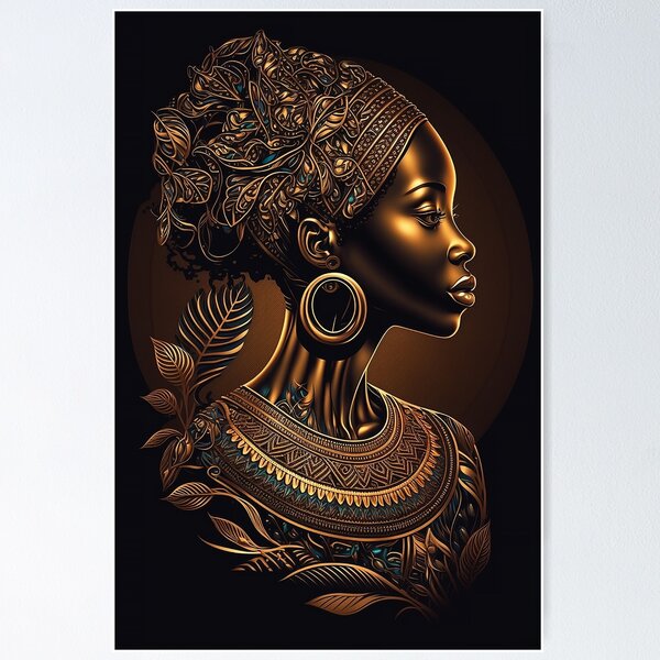 Item preview, Beautiful Black African Woman designed and sold by innazimovec.