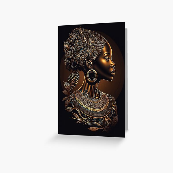 Item preview, Beautiful Black African Woman designed and sold by innazimovec.