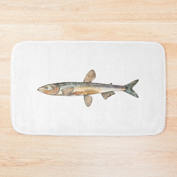 Item preview, Lesser Smelt Salmo Eperlanus Vintage Fish designed and sold by AmethystMurad.