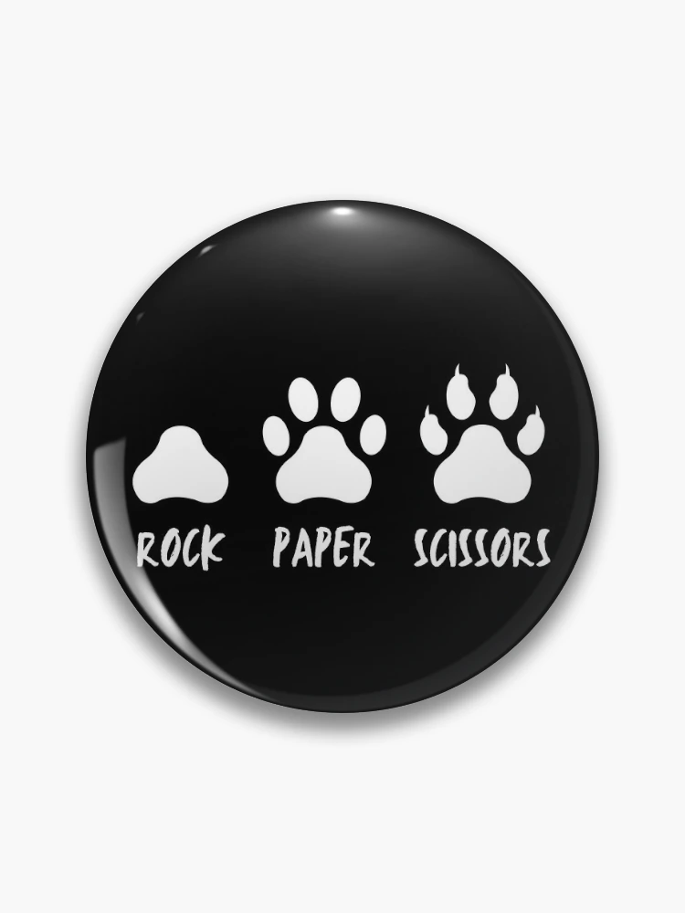 Rock Paper Scissors Cat Paw Print | Pin