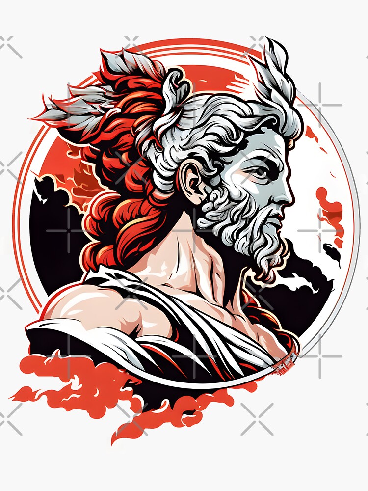 Greek god of Stickers, Unique Designs