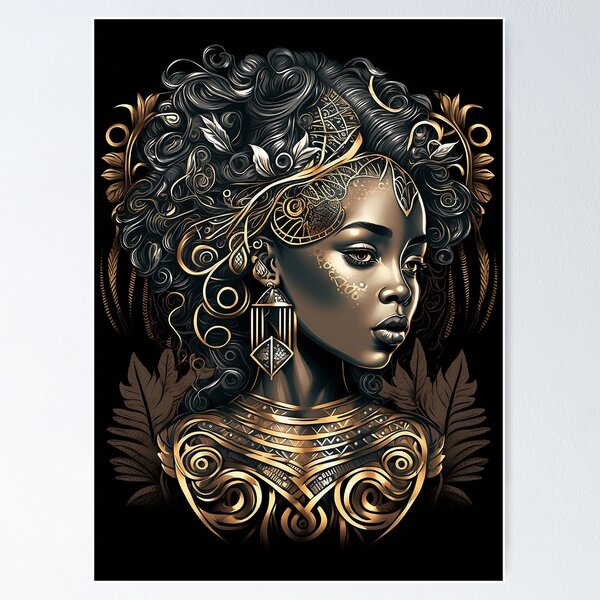 Item preview, Beautiful Black African Woman designed and sold by innazimovec.