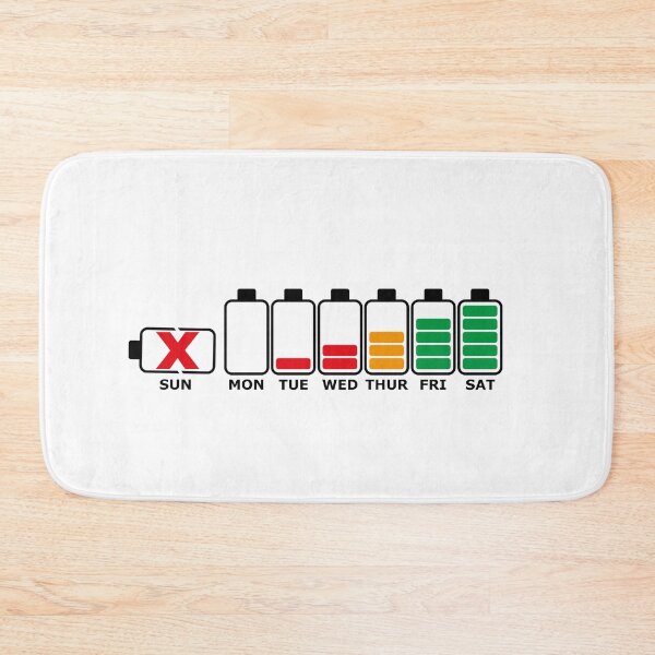 Item preview, 7 days, 7 batteries Weekend power designed and sold by AdelloDeAmo.