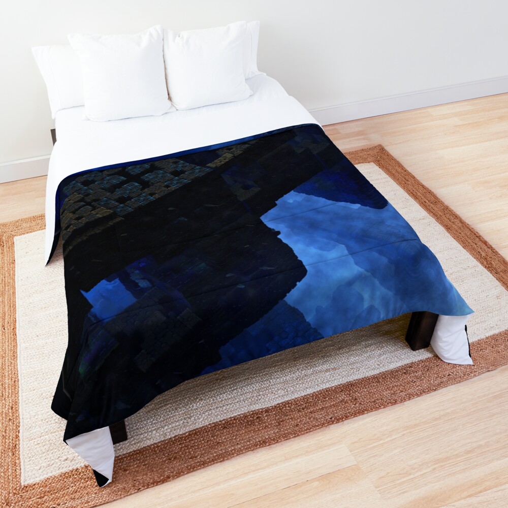 Stones Of Time Sci-Fi Fantasy Fractal Art by Xzendor7 Comforter