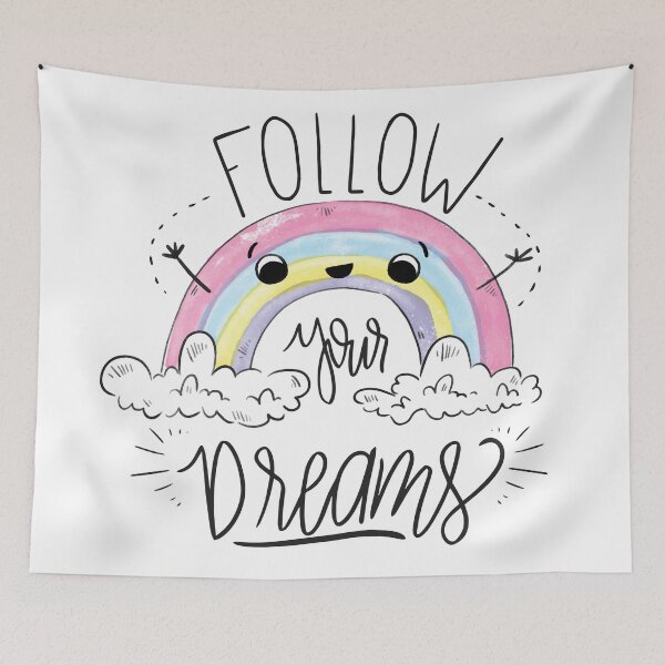 Item preview, Follow Your Dreams Rainbow Quotes designed and sold by Gile-Shop.