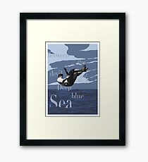 Between the devil and the deep blue sea Framed Print
