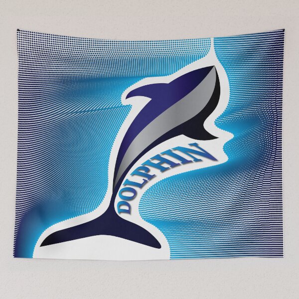 Item preview, Dolphin swimming through the waves of the sea designed and sold by Bigrow.