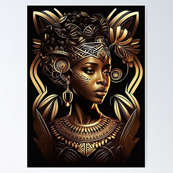 Item preview, Beautiful Black African Woman designed and sold by innazimovec.