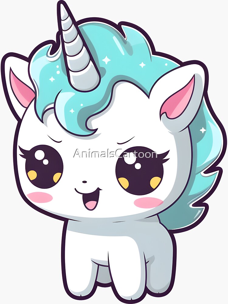Cute Baby Unicorn Stickers - Kawaii Stickers - Journal Stickers [USA]