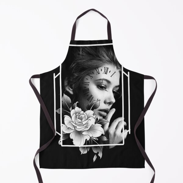Item preview, Woman's face with clock and a flower designed and sold by clothingfa.