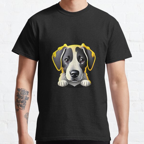 happy dog decal Classic T-Shirt