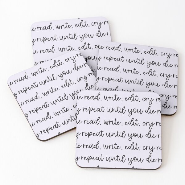 Artikelvorschau, Read Write Edit Cry - Repeat Until You Die entworfen und verkauft von hojhojart.