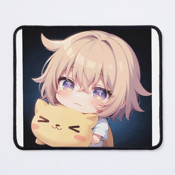 Item preview, A Beautiful Cute Chibi Boy With a Plush Sticker Very Kawaii Sticker designed and sold by HikariAtelier.