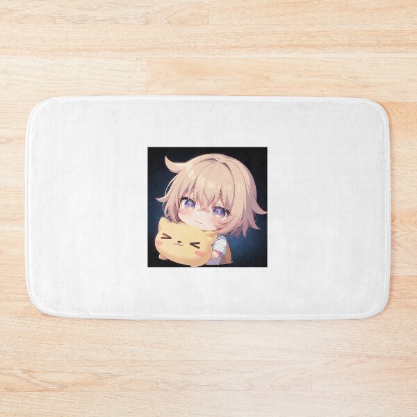 Item preview, A Beautiful Cute Chibi Boy With a Plush Sticker Very Kawaii Sticker designed and sold by HikariAtelier.