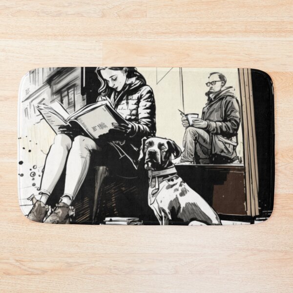 Item preview, BOOKS AND COFFEE AND DOGS AND SOCIAL JUSTICE designed and sold by Trendy Design.
