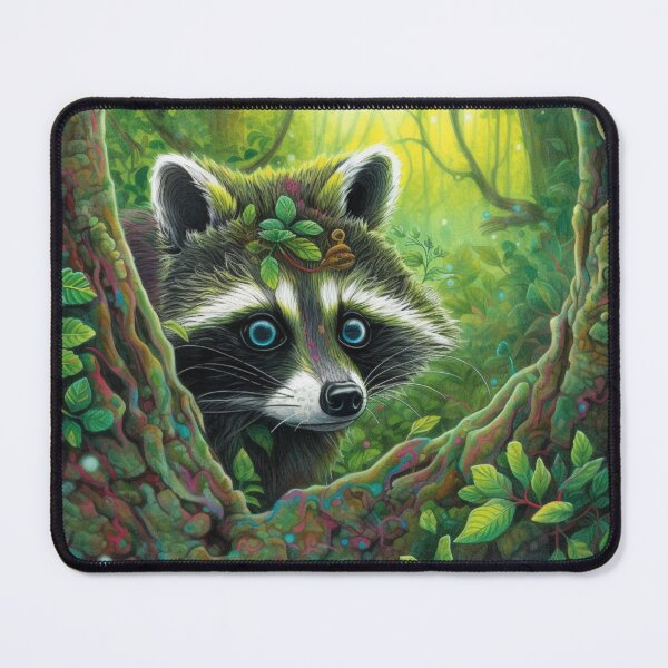 Item preview, "Raccoon Magic: A Playful Peek into the Wild" designed and sold by Mykhailov.
