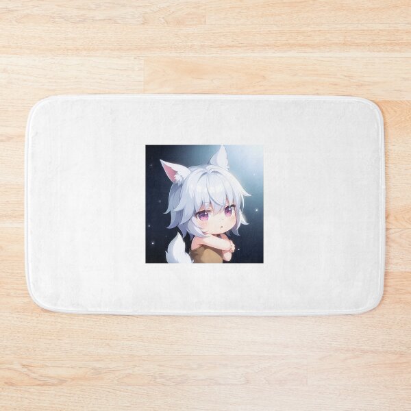 Item preview, A Beautiful Cute Chibi Wolf Boy Sticker Very Kawaii Sticker designed and sold by HikariAtelier.