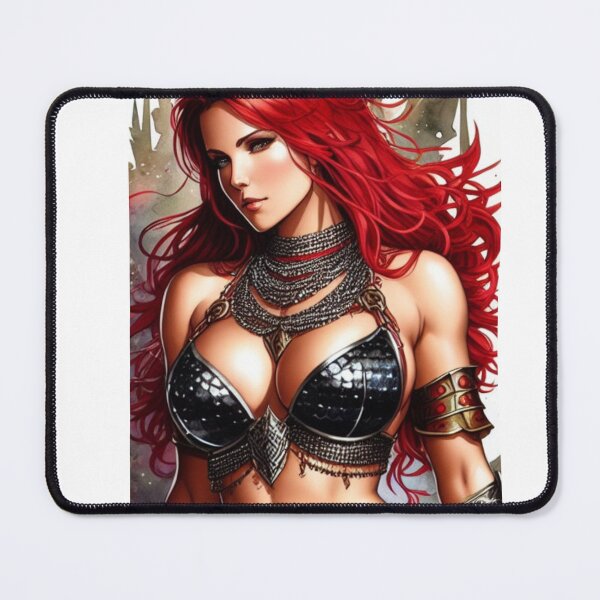 Item preview, Red Sonja Illustration designed and sold by artbybrado.