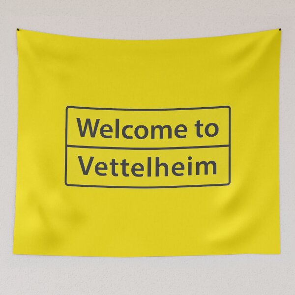 Item preview, Welcome to Vettelheim - Seb´s Hometown Sign designed and sold by vickadesigns.
