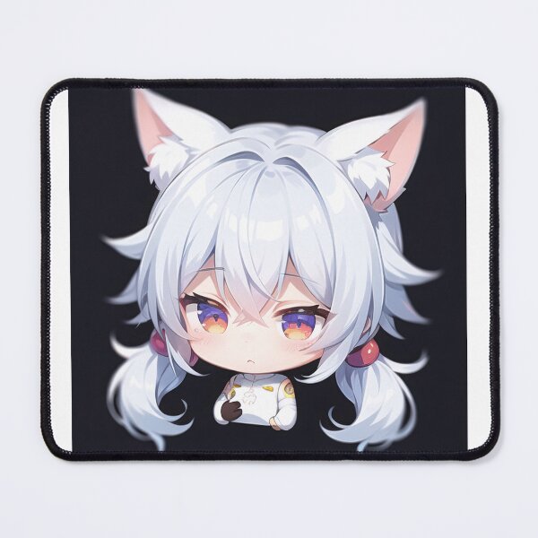 Item preview, A Beautiful Cute Chibi Wolf Boy Sticker Very Kawaii Sticker designed and sold by HikariAtelier.