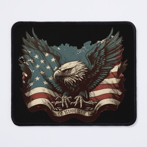 Item preview, US flag with eagle designed and sold by Zaolta.