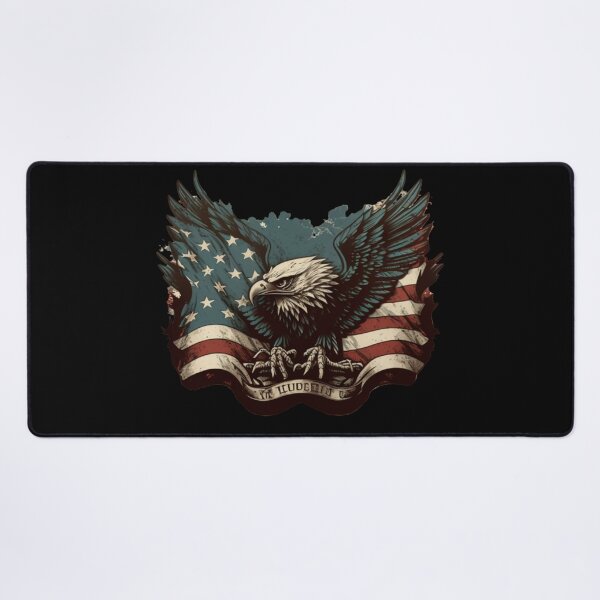 Item preview, US flag with eagle designed and sold by Zaolta.