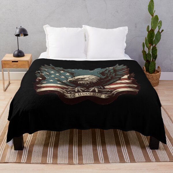 Item preview, US flag with eagle designed and sold by Zaolta.