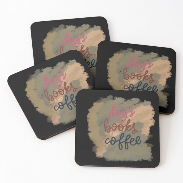Item preview, Dogs Books and Coffee brown designed and sold by chuckletuckle.