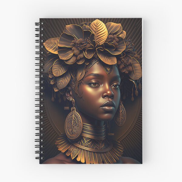 Aperçu de l'œuvre belle femme noire africaine créée et vendue par innazimovec.