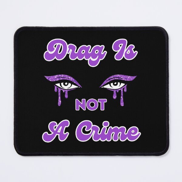 Item preview, Drag Is Not A Crime Dripping Sexy Makeup Eyes Purple designed and sold by KinkShoppe.